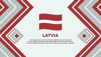 Lettland Flagge abstrakt Hintergrund Design Vorlage. Lettland Unabhängigkeit Tag Banner Hintergrund Vektor Illustration. Lettland Design