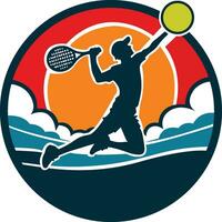 Tennis Logo Vorlage Vektor Format