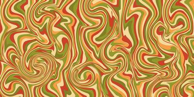abstrakt horizontal Hintergrund mit bunt Wellen. modisch psychedelisch Vektor Illustration. fröhlich Weihnachten und glücklich Neu Jahr. groovig, 70er Jahre 60er Jahre