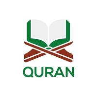 heilig Koran islamisch Logo Design vektor