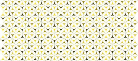 golden sechseckig retro Jahrgang wickeln Papier Muster Design Hintergrund vektor