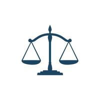 Gerechtigkeit Gesetz Logo Vektor Übelkeit Design