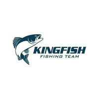 Kingfish modern abstrakt Design Angeln Logo vektor