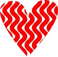 röd hjärta former på en vit bakgrund vektor