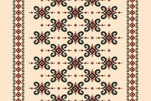 matta etnisk stam- mönster konst. etnisk ikat sömlös mönster. amerikansk, mexikansk stil. vektor