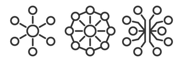 Freundschaft und Geschäft Netzwerk Diagramm vektor