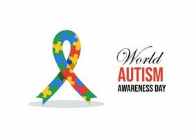 världens autismmedvetenhetsdag vektor