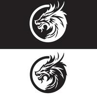 Drachen Logo Symbole. uralt mythisch Schlange Symbol. mythologisch Tier unterzeichnen. Vektor Illustration.