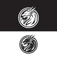 Drachen Logo Symbole. uralt mythisch Schlange Symbol. mythologisch Tier unterzeichnen. Vektor Illustration.