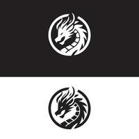 Drachen Logo Symbole. uralt mythisch Schlange Symbol. mythologisch Tier unterzeichnen. Vektor Illustration.