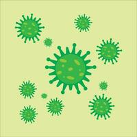 Illustration von Viren im das Mensch Körper Vektor Design