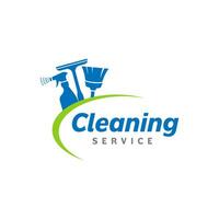 Reinigung Bedienung Logo Design Vorlage Vektor. geeignet Logo zum Reinigung Bedienung und Fenster Reiniger Unternehmen vektor