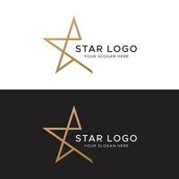 modern und einzigartig geometrisch Star abstrakt Logo Vorlage Design. Logo zum Geschäft, Marke und Unternehmen. vektor