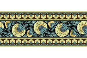 Blumen- nahtlos Hintergrund geometrisch ethnisch orientalisch Ikat nahtlos Muster traditionell Design zum hintergrund,teppich,tapete,kleidung,verpackung,batik,stoff,vektor Illustration Stickerei Stil. vektor