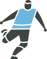 Fußball Spieler Symbol Vektor Bild.