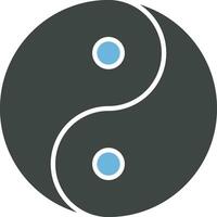 Yin Yang Symbol Vektor Bild.