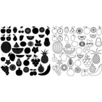 frukt ikon vektor. mat illustration tecken. vitaminer symbol. vegetarian logotyp. vektor