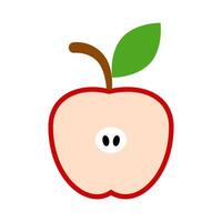 Apfel Symbol Vektor. Früchte Illustration unterzeichnen. Vitamine Symbol. Vegetarier Logo. Essen markieren. vektor