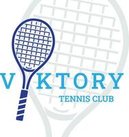 seger tennis klubb premie logotyp varumärke vektor