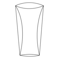 kontinuerlig ett linje teckning av cocktail, sommar färsk dryck översikt vektor illustration och minimalistisk design
