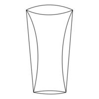 kontinuerlig ett linje teckning av cocktail, sommar färsk dryck översikt vektor illustration och minimalistisk design