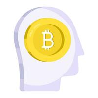 kreativ Design Symbol von Bitcoin Investor vektor