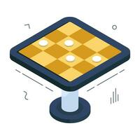 kreativ design ikon av schackbräde vektor