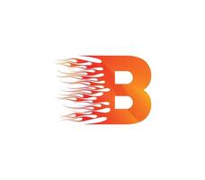 b brand kreativ alfabet logotyp design begrepp vektor