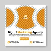 kreativ Digital Marketing Agentur Sozial Medien Post Design modern Platz Netz Banner Vorlage vektor