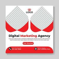 Fachmann kreativ Digital Marketing Agentur Sozial Medien Post Design modern Platz Netz Banner Vorlage vektor