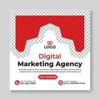 korporativ Digital Marketing Agentur Sozial Medien Post Design modern Platz Netz Banner Vorlage vektor