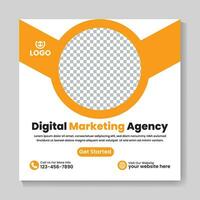 korporativ Digital Marketing Agentur Sozial Medien Post Design kreativ Platz Netz Banner Vorlage vektor