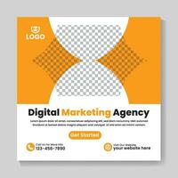 korporativ Digital Marketing Agentur Sozial Medien Post Design modern Platz Netz Banner Vorlage vektor