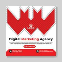 Fachmann kreativ Digital Marketing Agentur Sozial Medien Post Design modern Platz Netz Banner Vorlage vektor