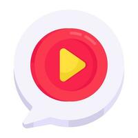 ein Icon-Design des Video-Chats vektor