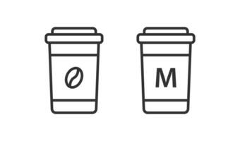 Papier Kaffee Tasse Symbol. heiß Getränk unterzeichnen. trinken Tee im das Becher. Morgen Espresso. Vektor Illustration.