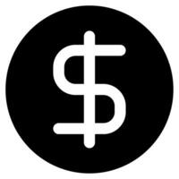 dollar tecken ikon illustration för webb, app, infografik, etc vektor