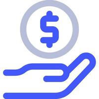 Hand halten Geld Symbol Illustration zum Netz, Anwendung, Infografik, usw vektor