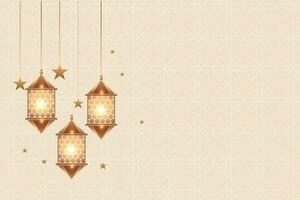 eid mubarak hälsning kort med guld mönster på lila bakgrund vektor
