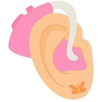 öra hörsel hjälpa. hörsel handikapp begrepp. värld hörsel dag. vektor