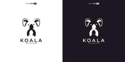 koala logotyp design vektor inspiration