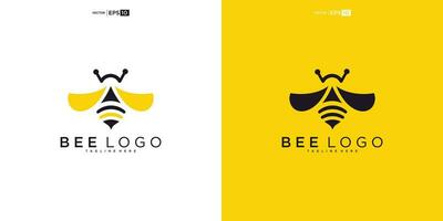 Honig Biene Tiere Logo Design Vektor