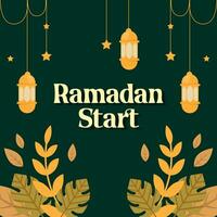 Illustration Vektor Hintergrund Ramadan Start. Vektor eps 10