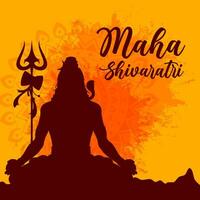 maha Shivaratri Tag Illustration Vektor Hintergrund. Vektor eps 10