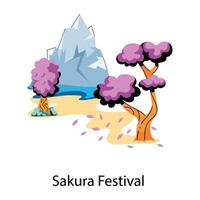 modisch Sakura Festival vektor