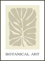 abstrakt groovig Blumen- Monstera Poster y2k. modern modisch minimalistisch Stil. Hand gezeichnet zum Hintergrund, Mauer Dekor, Stoff, Postkarte, Abdeckung, Vorlage, Banner. vektor