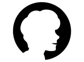 manlig avatar profil bild silhuett vektor