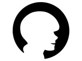 Benutzerbild weiblich oder Benutzerbild Frauen Silhouette vektor