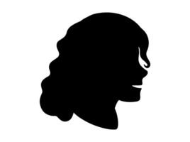 weiblich Benutzerbild Profil Bild Silhouette vektor