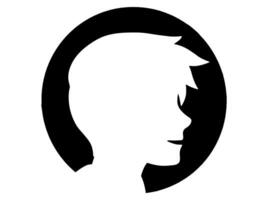 avatar profil bild silhuett illustration vektor